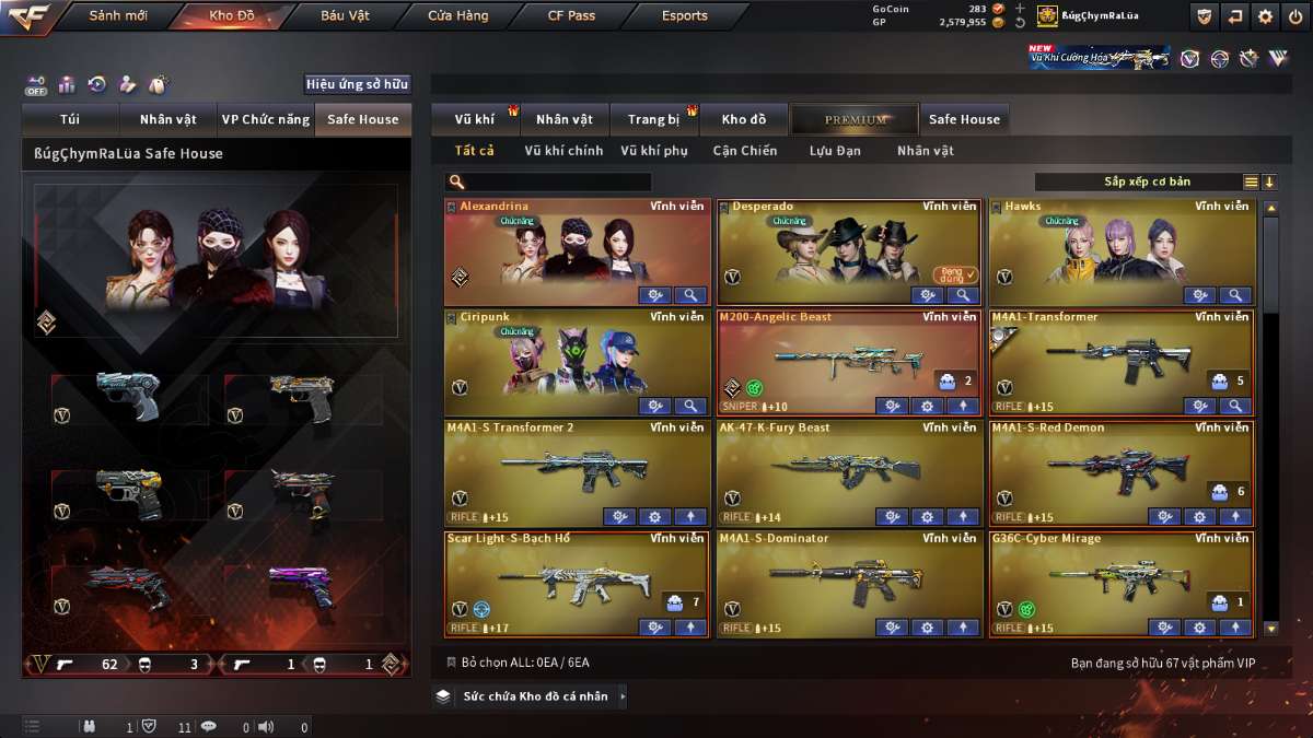 shop acc cf uy tin gia re